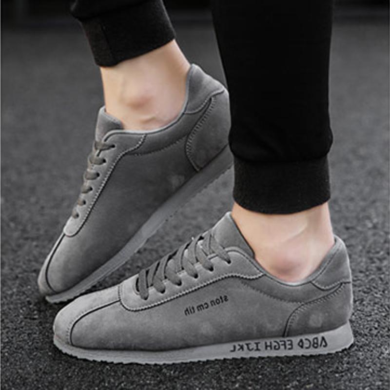 Leather Lace Up Men's Sneakers