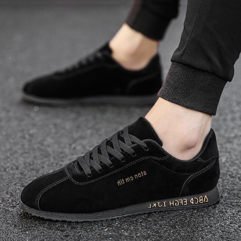 Leather Lace Up Men's Sneakers