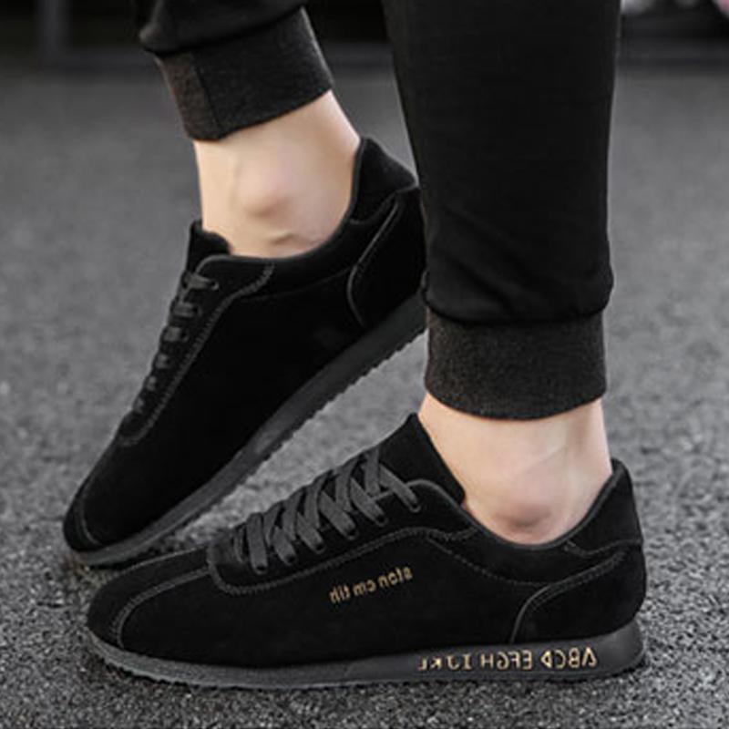 Leather Lace Up Men's Sneakers