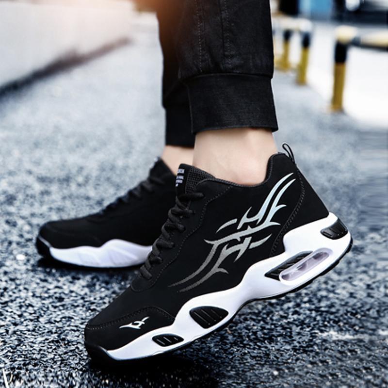 Leather Lace Up Runing Men's Sneakers