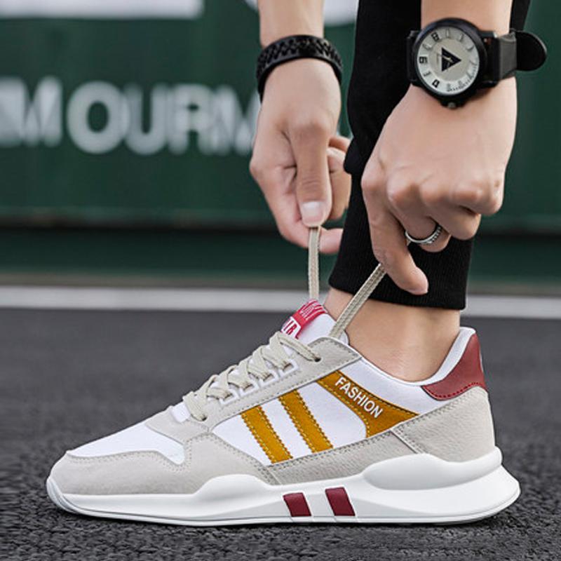 Cloth Lace Up Men's Sneakers