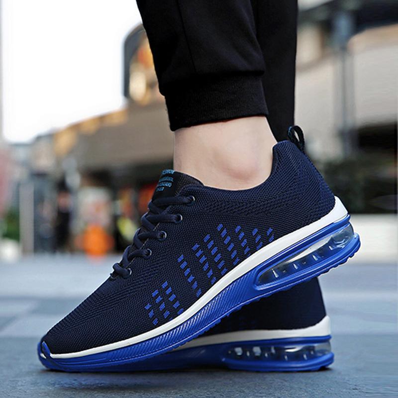 Trendy Mesh Lace Up Men's Sneakers