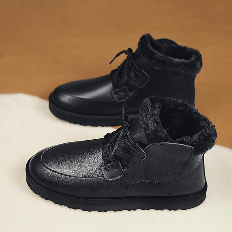 Suede Lace Up Coldproof Men's Boots